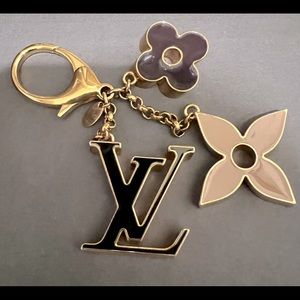Fleur de Monogram Bag Charm